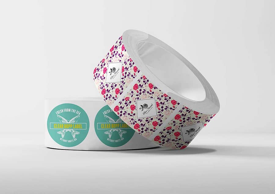 White Roll Labels